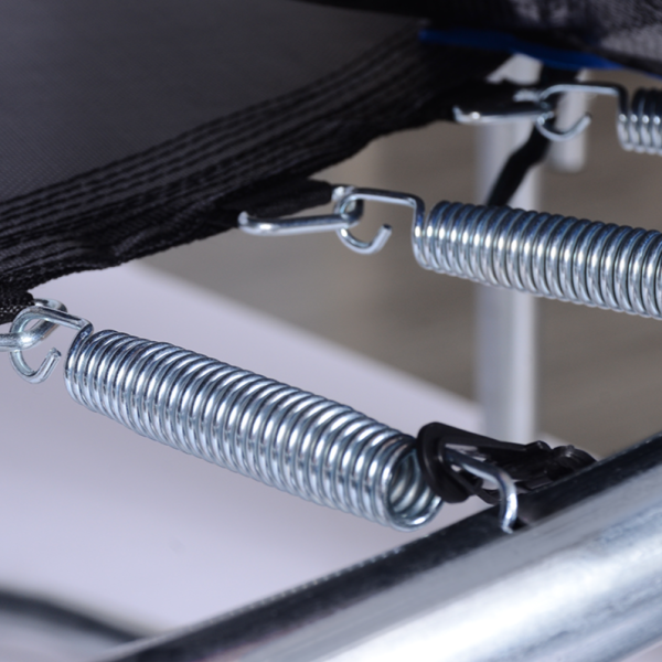 Батут Atlas Sport 374 см (12ft) с внутренней сеткой и лестницей, максимальная нагрузка 150кг.